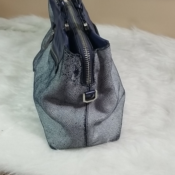 RAFE NEW YORK NAVY LEATHER HANDBAG - Picture 4 of 11